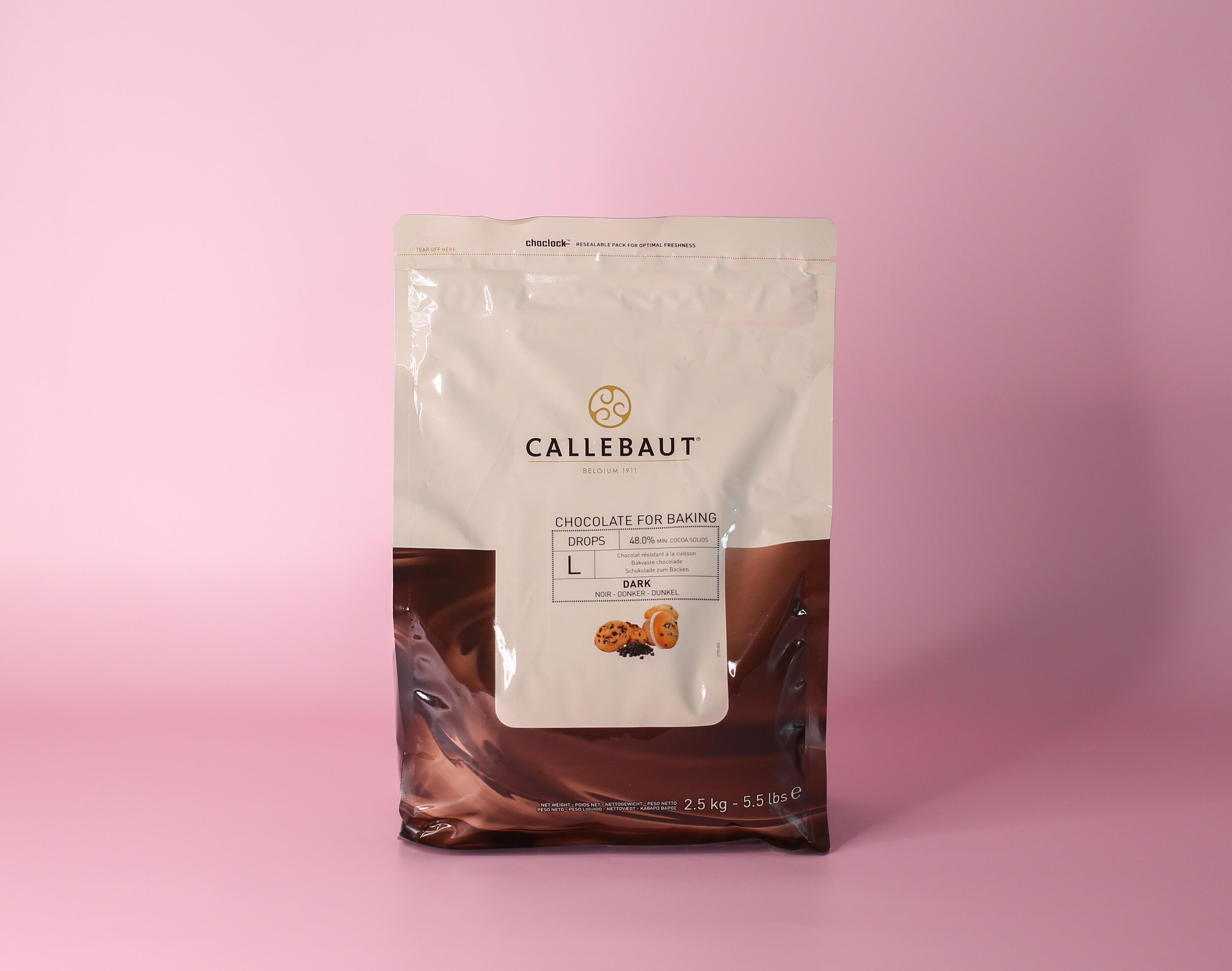 Callebaut Dark 48% Bakestable Baking Drops 2.5kg