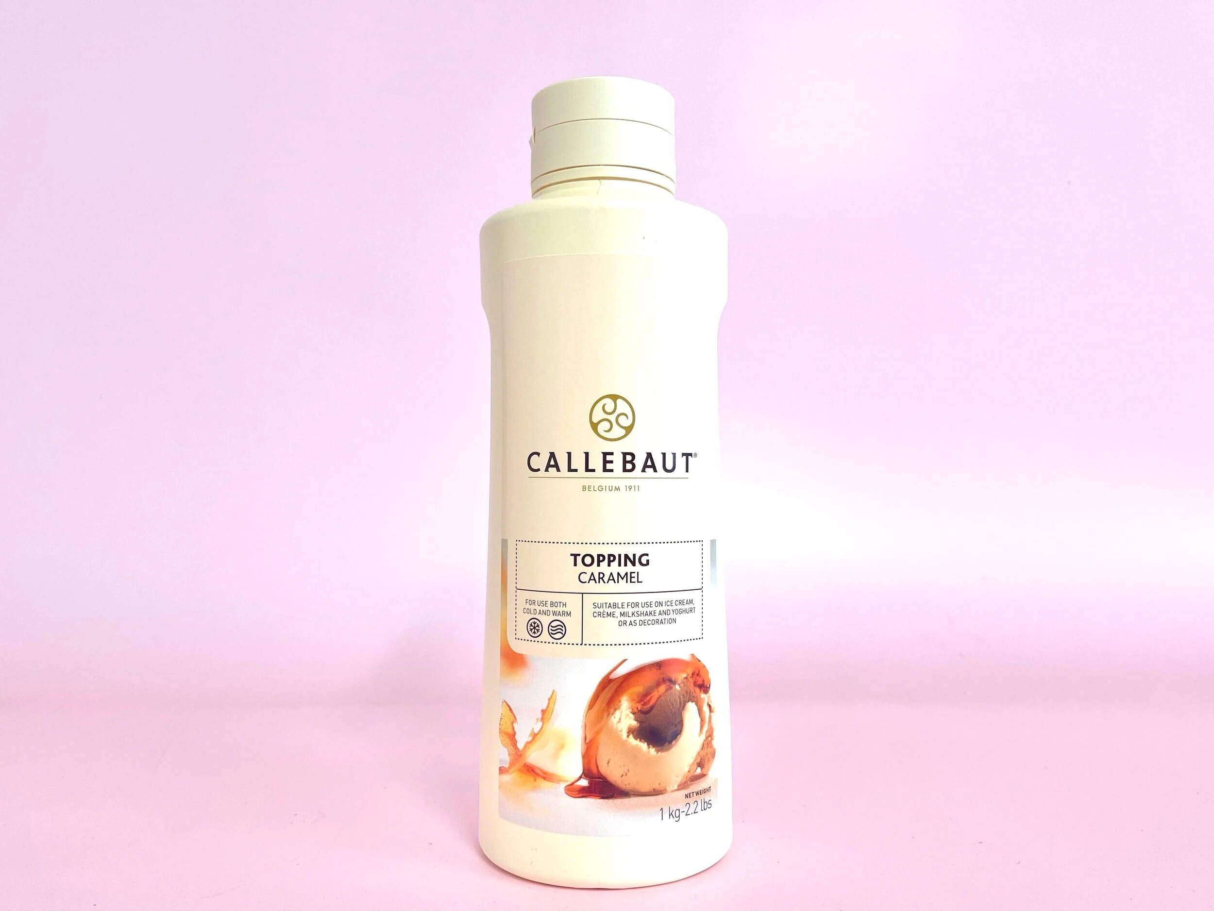 Callebaut Dark Chocolate Flavour Topping Sauce 1kg (vegetarian NOT vegan contains dairy milk)