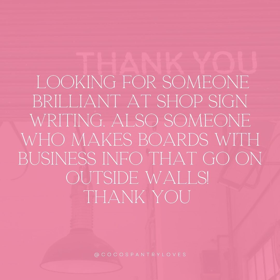 #EastSussex ~ would love recommendations for an amazing shop sign writer. Thank you 🙏