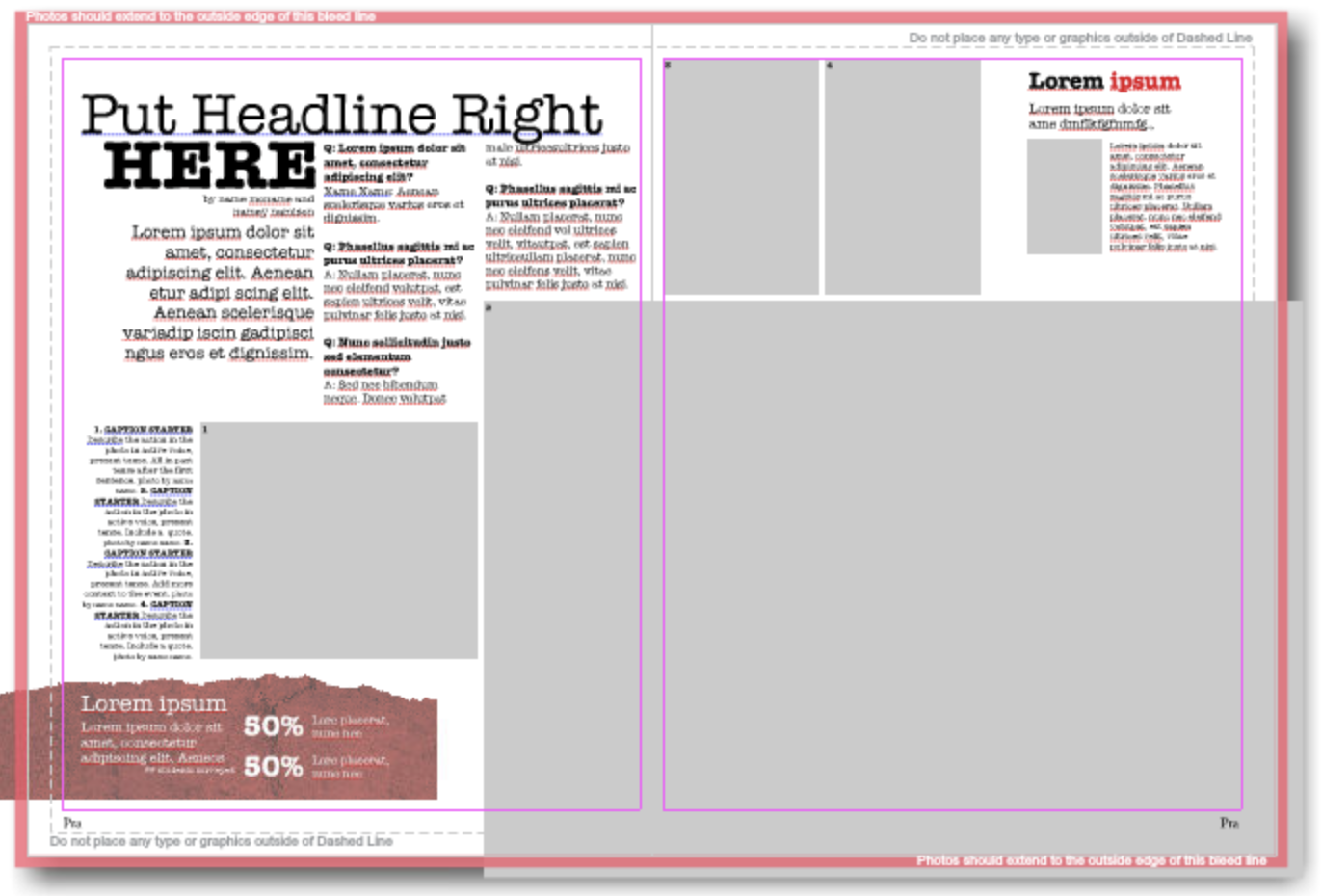  Basic template for a high school yearbook. 