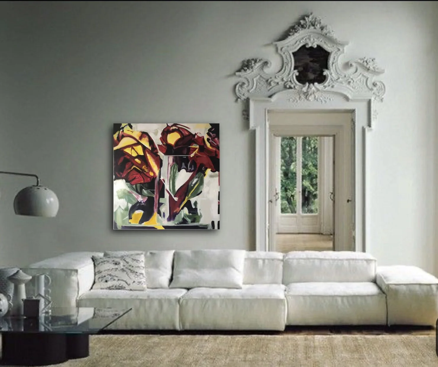 Abstract Floral #4, installation 