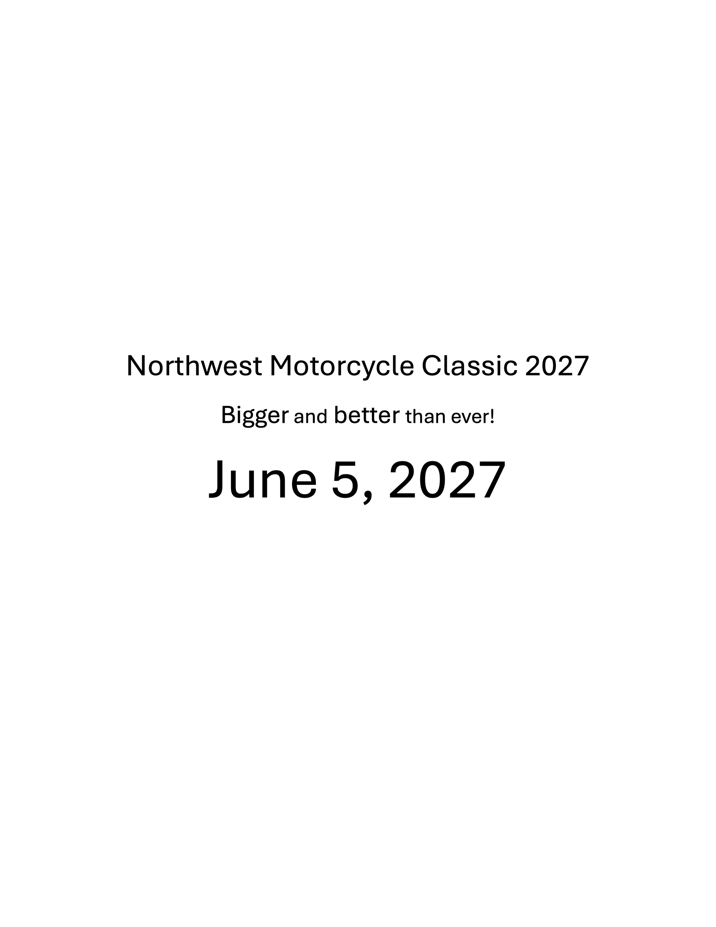 Northwest Motorcycle Classic 2027