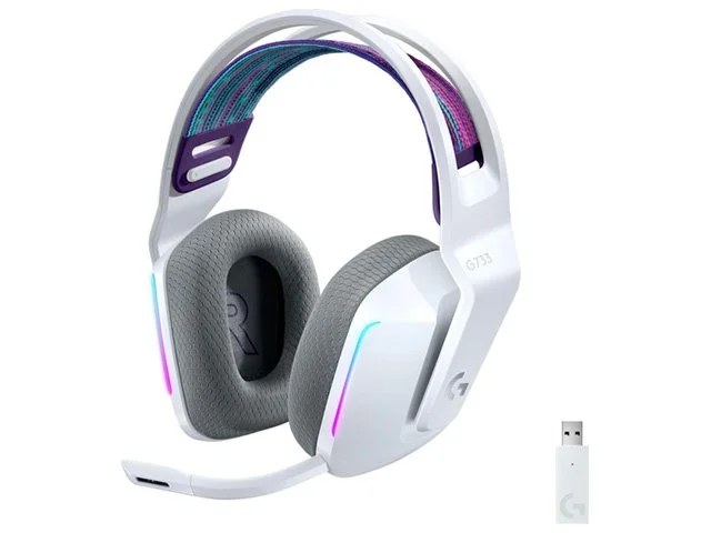 Logitech G733 Lightspeed Wireless Gaming Headset - White