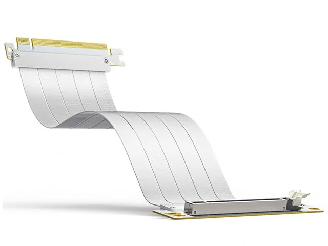 AsiaHorse PCIE 4.0 25cm Extension Cable - White