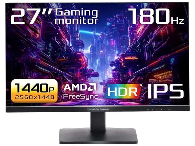 ASRock Phantom Gaming 27'' 1440p 180Hz IPS Gaming Monitor