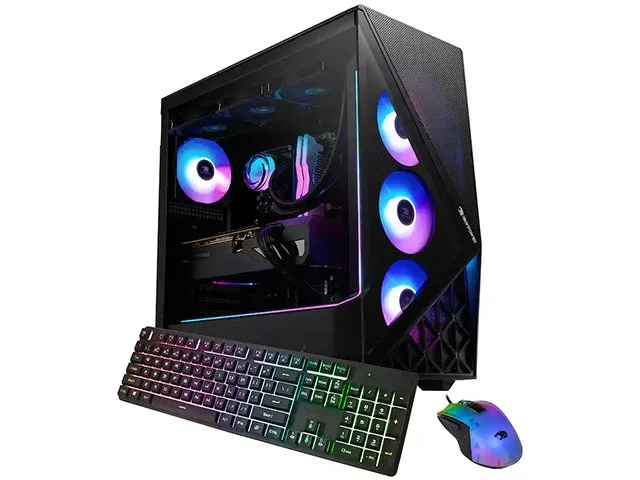 iBUYPOWER Slate Gaming PC - Ryzen 7 9800X3D, RX 9070 XT, 32GB DDR5, 2TB SSD