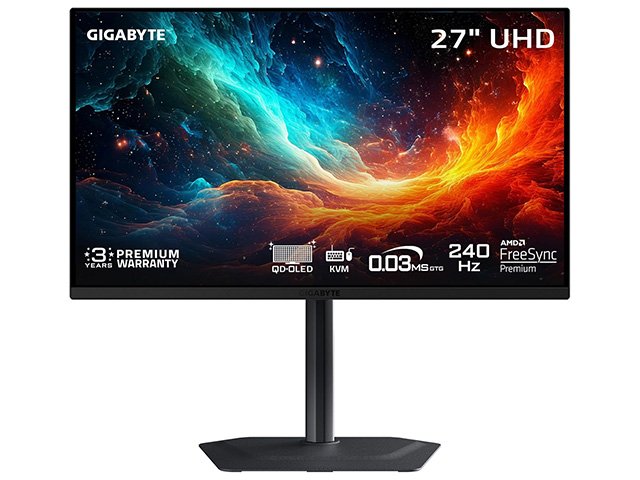 Gigabyte MO27U2-27 27'' 4K 240Hz QD-OLED Gaming Monitor