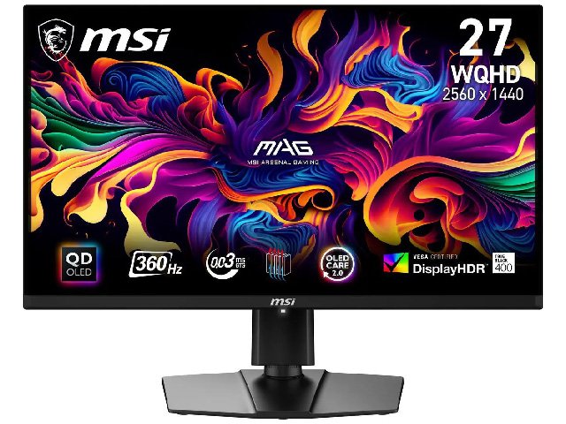 MSI MAG 211QPX 27'' 1440p 360Hz QD-OLED Gaming Monitor