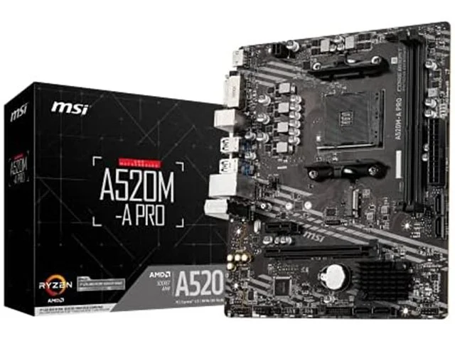 MSI A520M-A PRO AM4 Micro ATX Motherboard