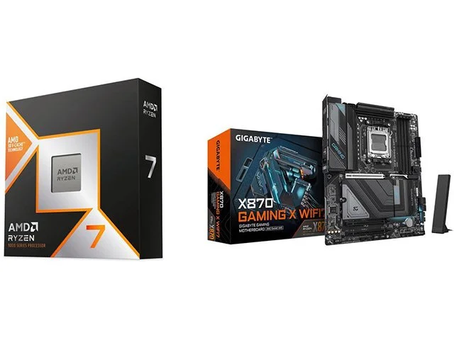 AMD Ryzen 7 9850X3D + Gigabyte X870 Gaming X WiFi7 Motherboard Combo