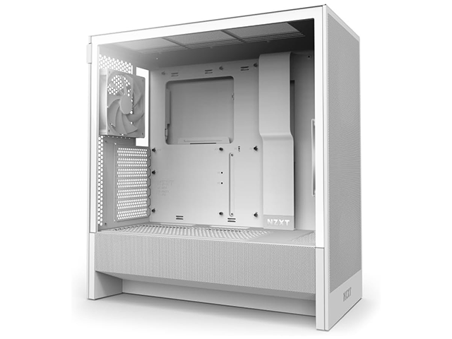 NZXT H5 Flow Compact Mid-Tower ATX Case - White