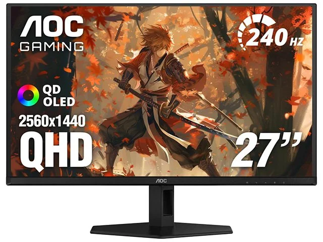 AOC Q27GAZD 27'' 1400p 240Hz QD-OLED Gaming Monitor