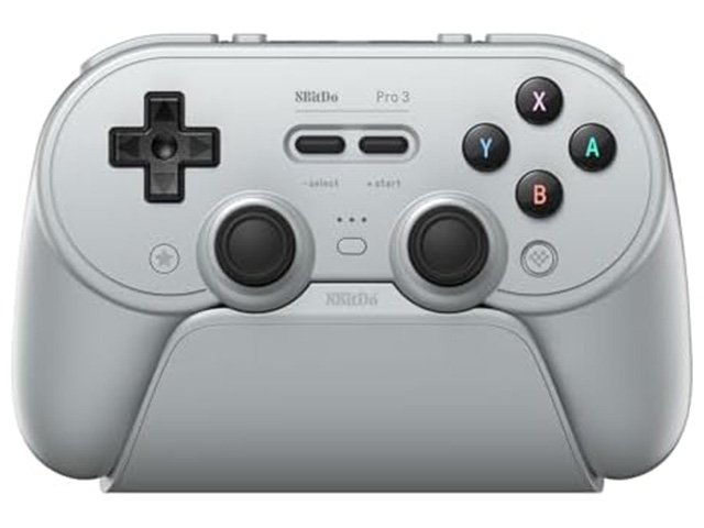 8BitDo Pro 3 Wireless Bluetooth Controller + Charging Dock