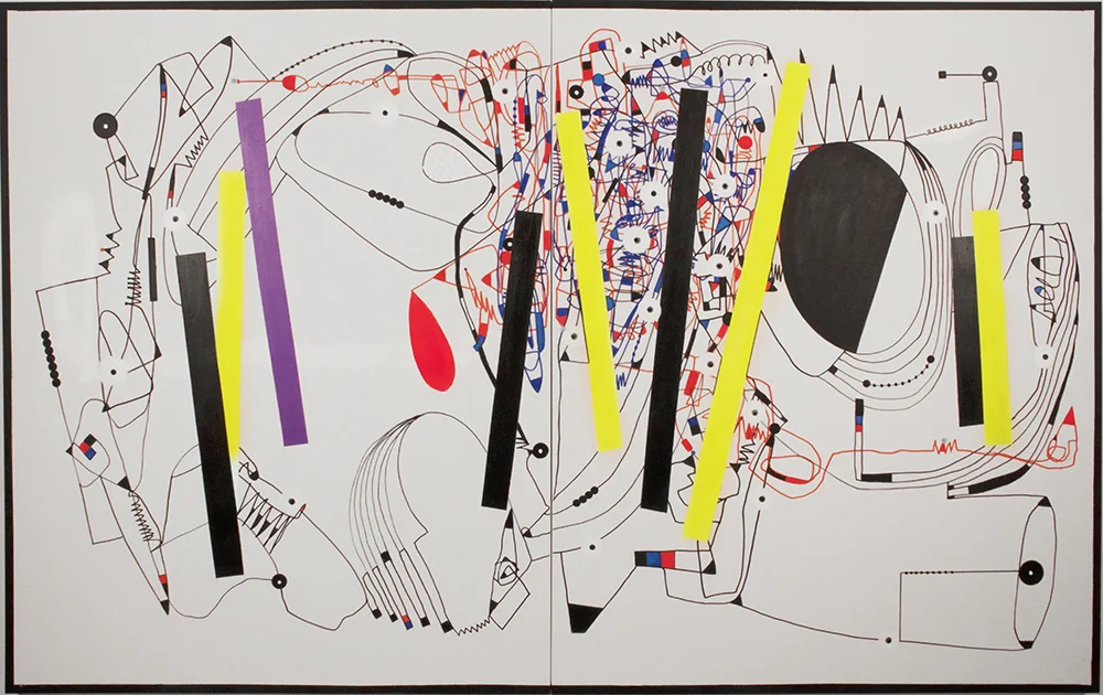 2018 "LOOKING FOR GODOT-STATION 5" 60x96" Acrylic on canvas