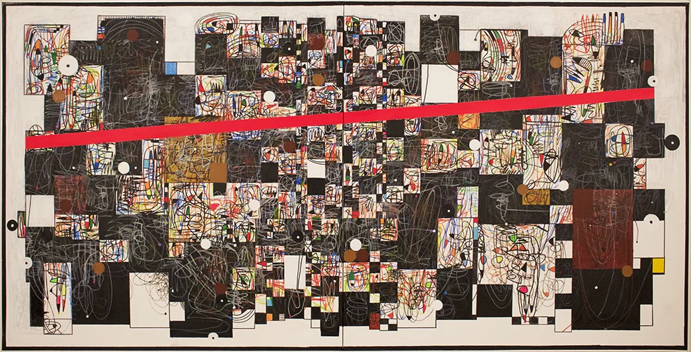 2015 "A QUESTION OF COLOR" 48x96" Acrylic on canvas