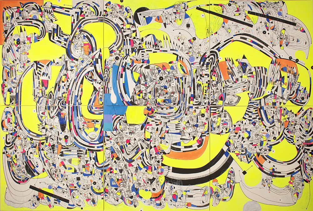 2016 "TRAIL" 96x144" Acrylic on canvas