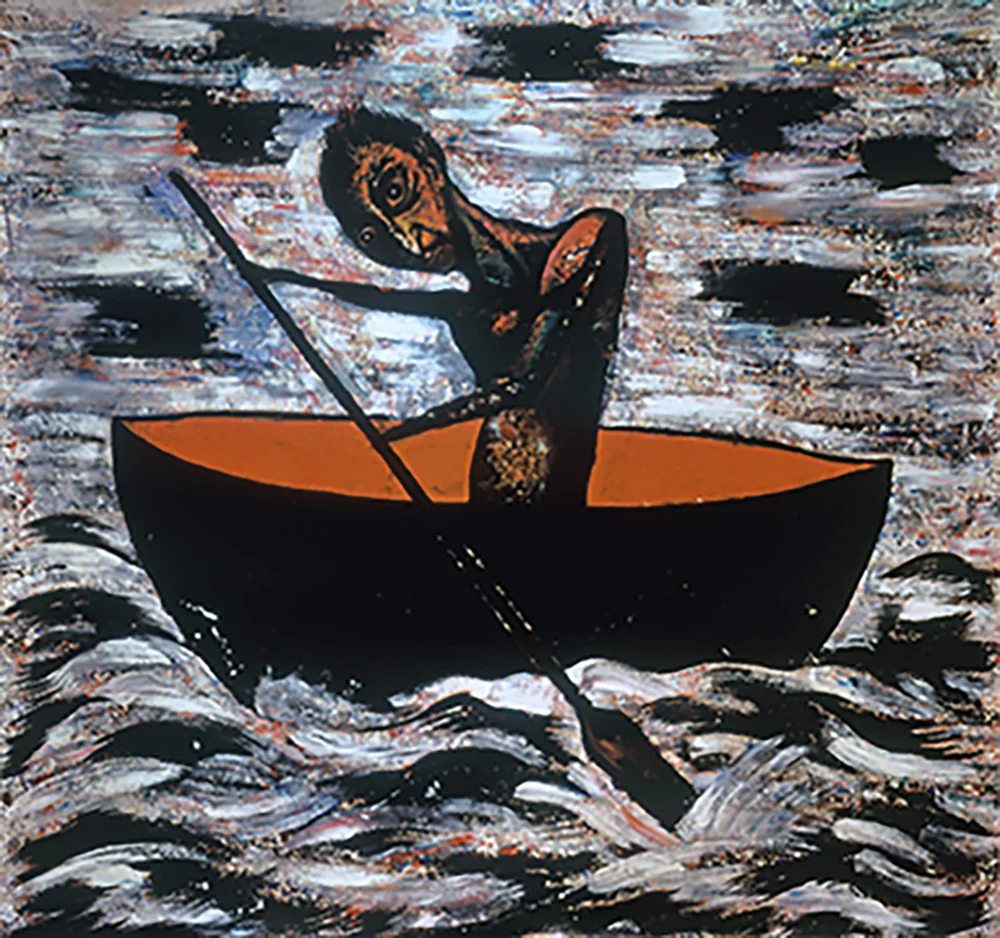 1986 “THE JOURNEY” 129 x 132” acrylic on canvas