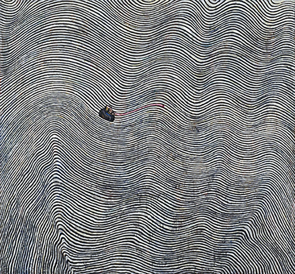 1999 “CROSSING” 112 x 120” mixed media on canvas