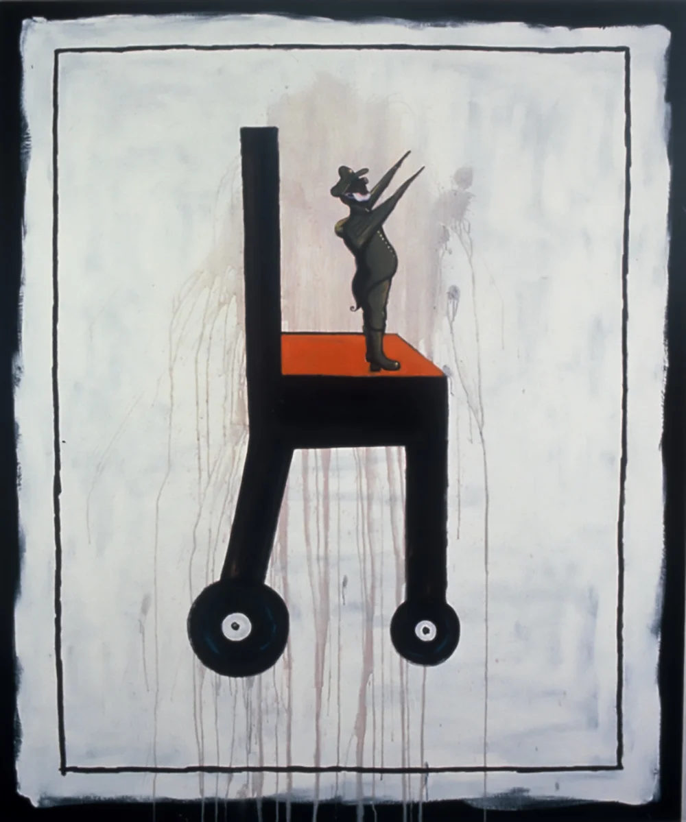 1991 “REHEARSAL 72 x 60” acrylic on canvas