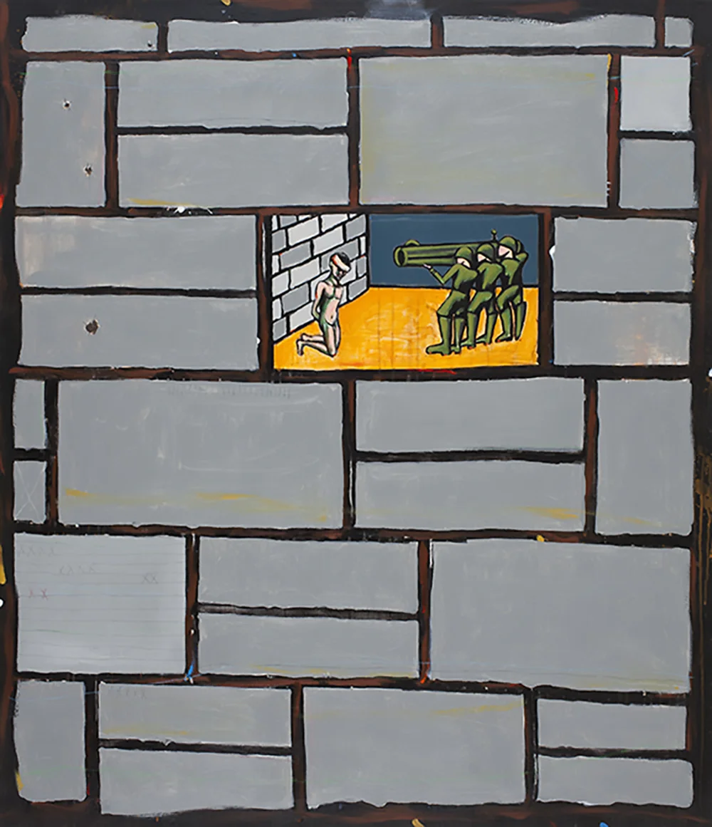 1991 “EXECUTION/PAREDON” 56 x 48” acrylic on canvas