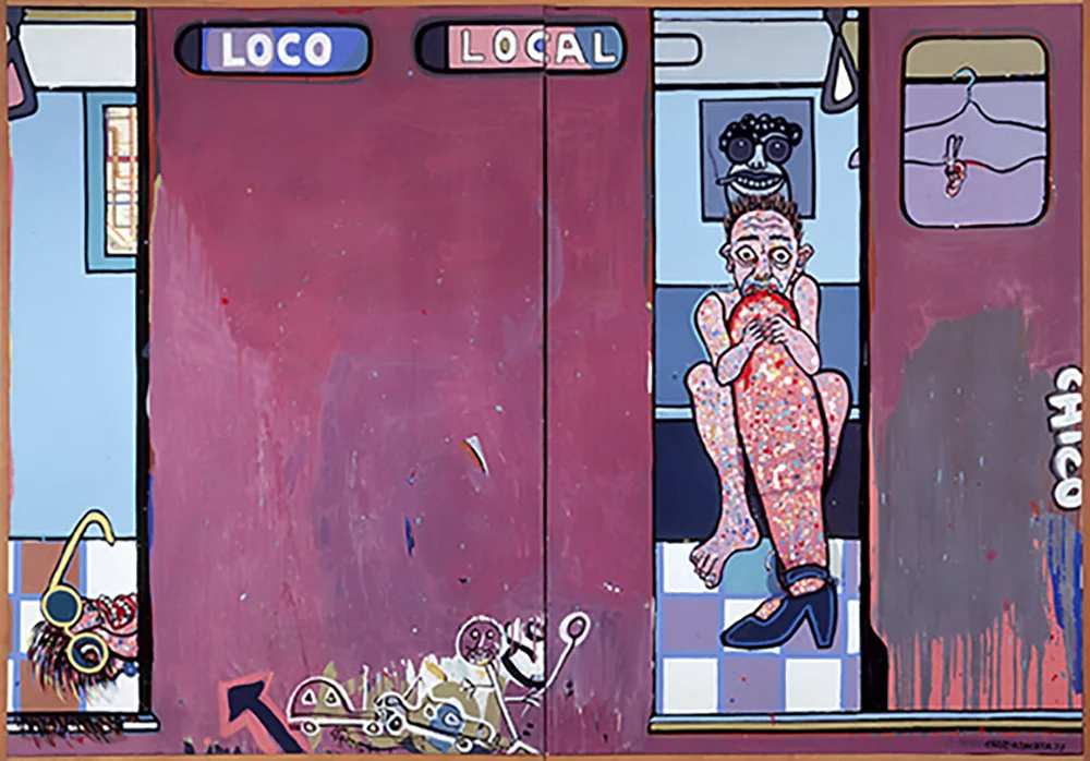 1975 “LOCO LOCAL” 70 x 100” oil on canvas