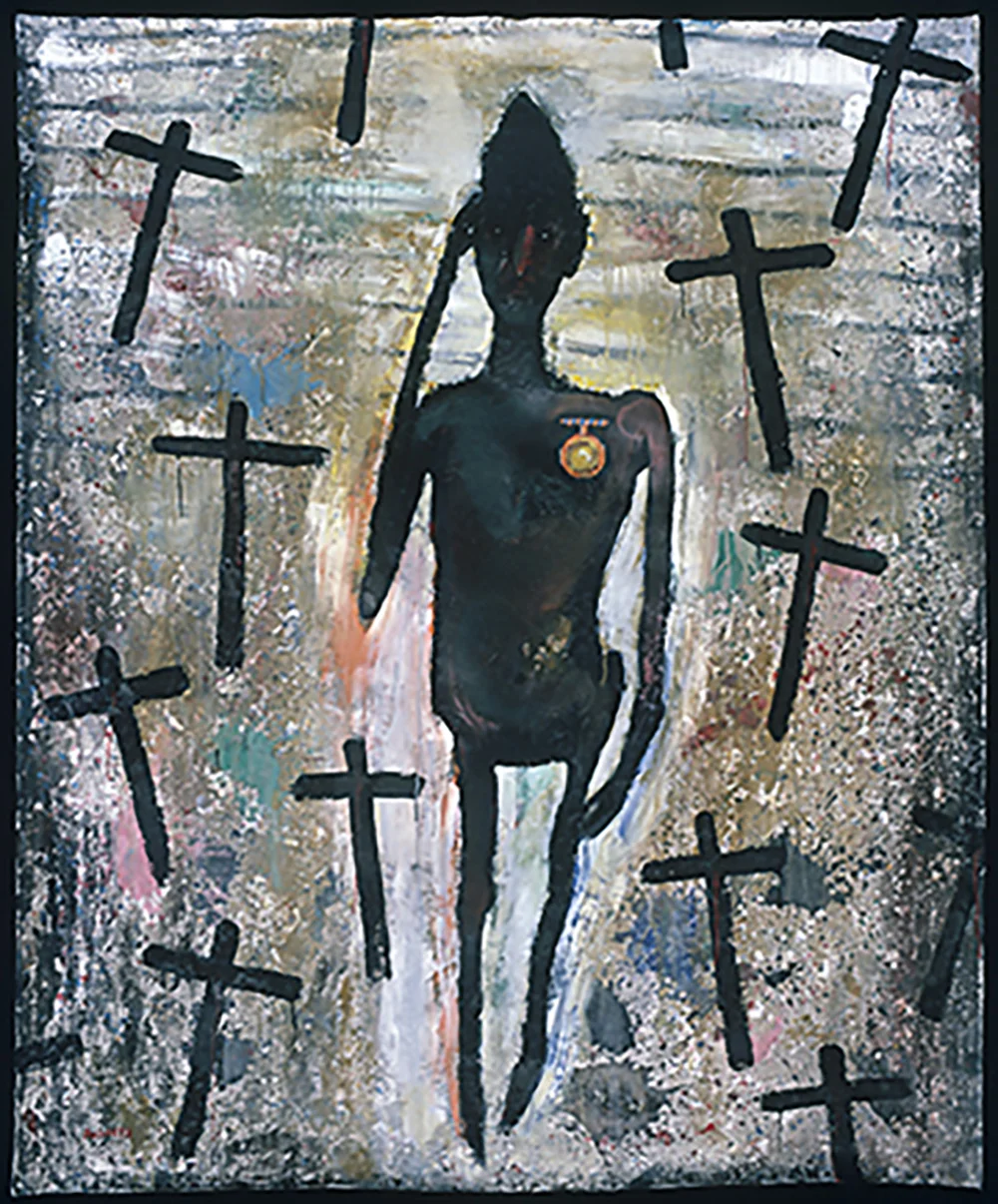 1986 “MEMORIAL DAY” 90 x 74” acrylic on canvas
