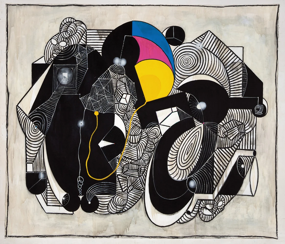 2005 “TRANSIT” 98 x 116” mixed media on canvas