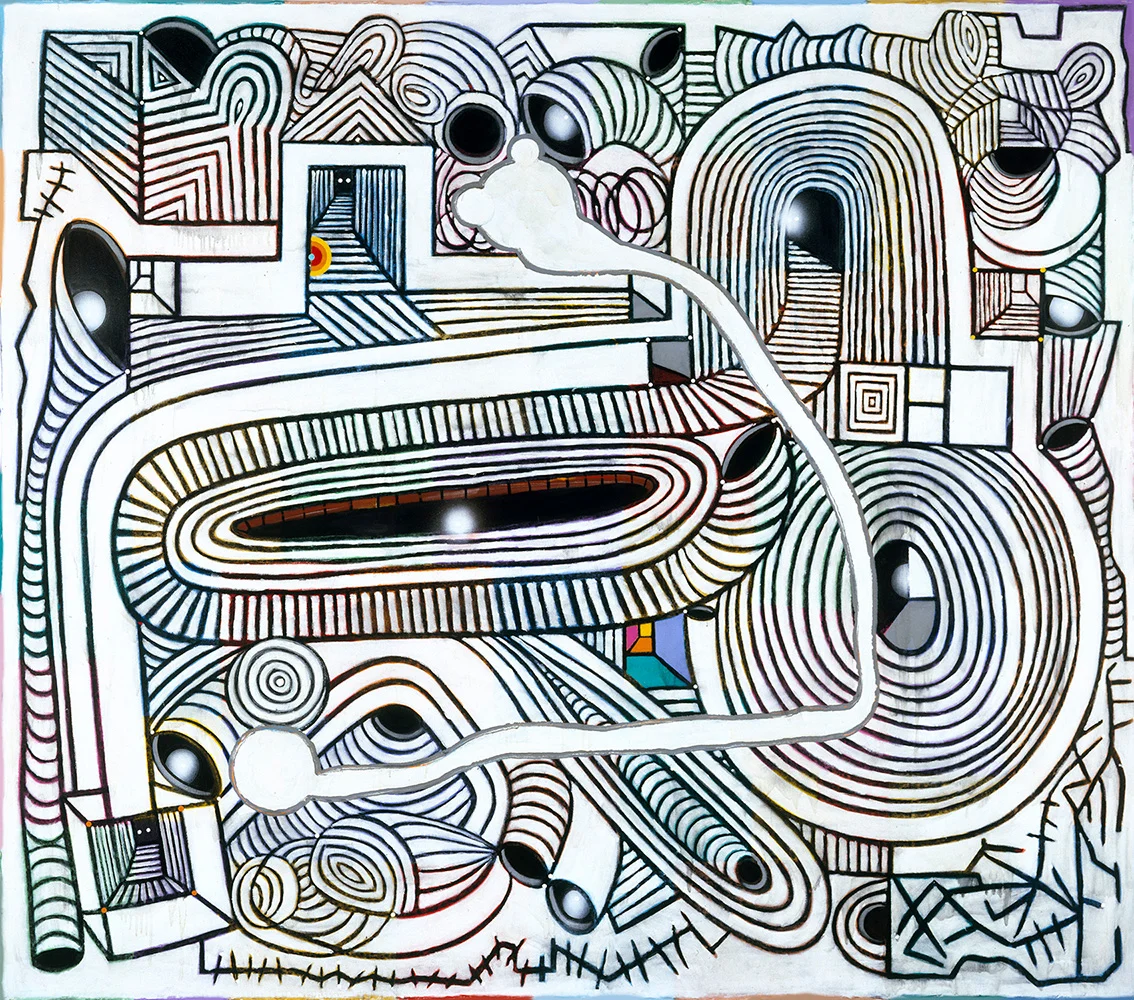 2005 “LABERINTOS” 85 x 96” mixed media on canvas
