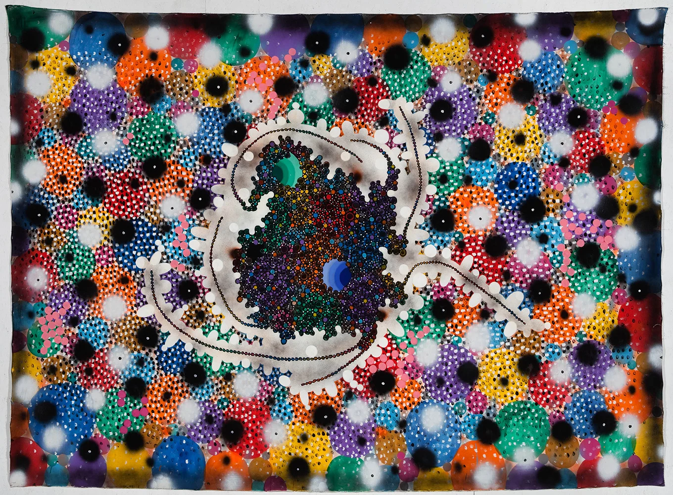 2001 “TAXON” 86 x 118” mixed media on canvas