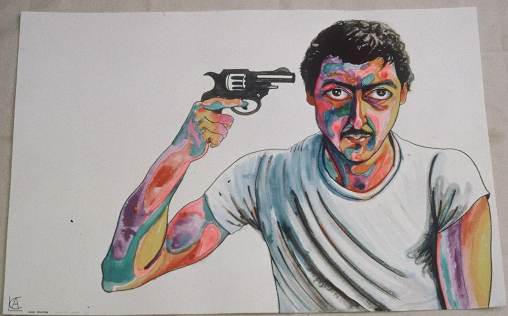 1979 “ARE YOU TALKING TO ME” 25 x 38” ink on paper