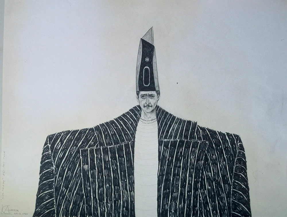 1980 “KING FOR A DAY” 18 x 24” pencil on paper