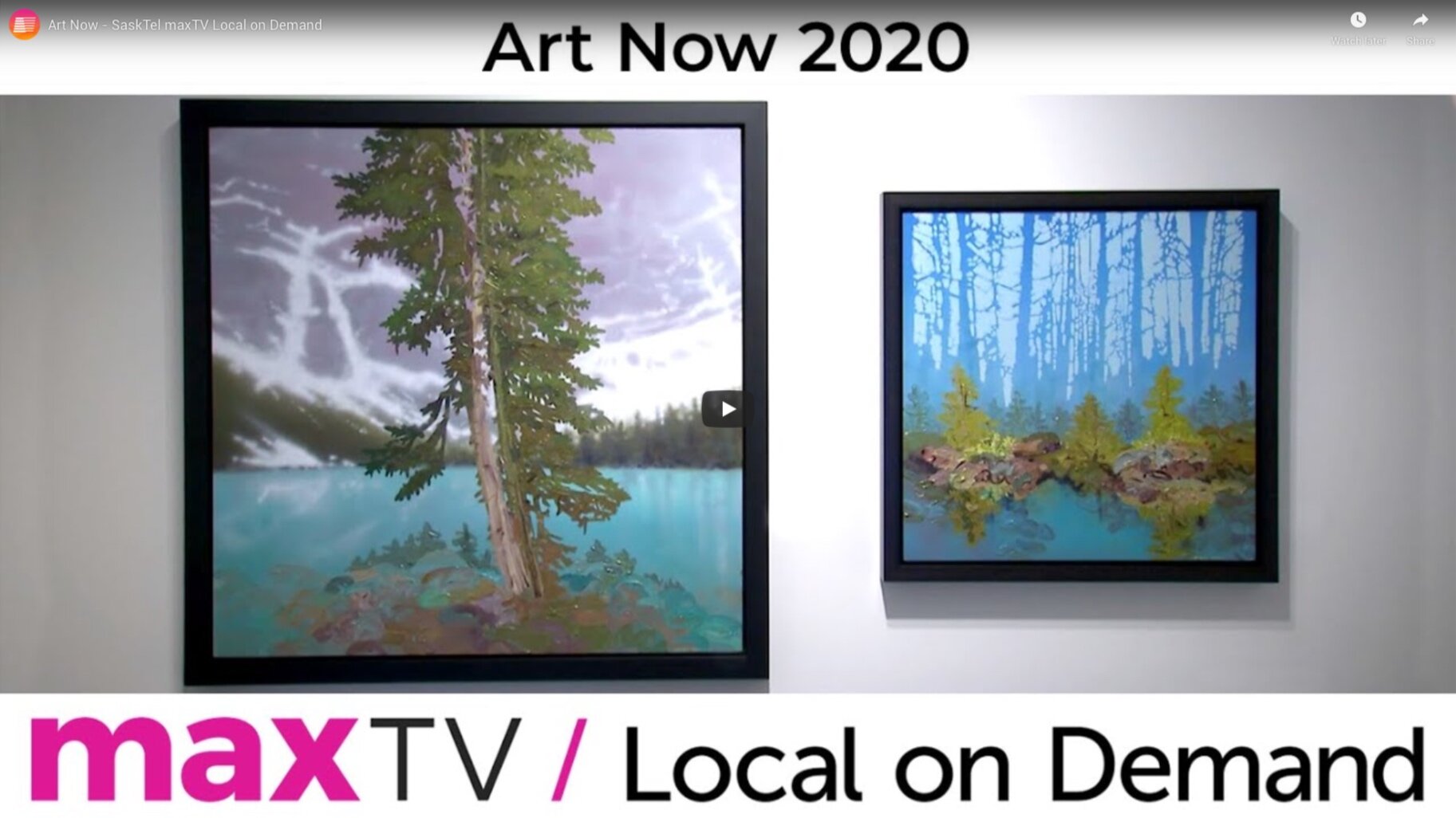 Art Now On Location: SaskTel MaxTV Local Video