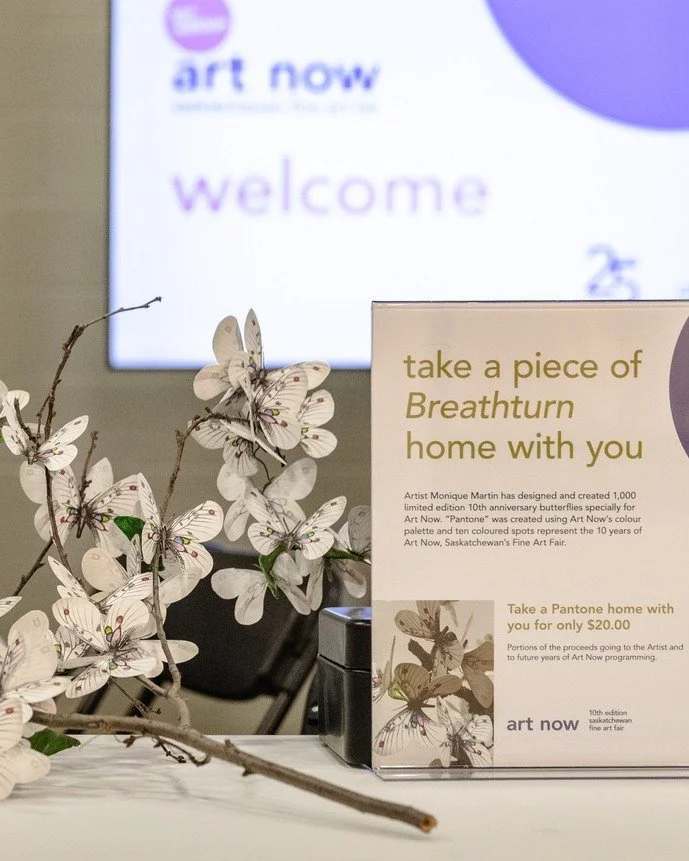 Did you get your Pantone butterfly at the Art Now Fine Art Fair  in Regina? 🦋

These limited edition butterflies were specially created for the 10th edition of Art Now by Saskatoon-artist, Monique Martin. If you missed out at the fair, you can still