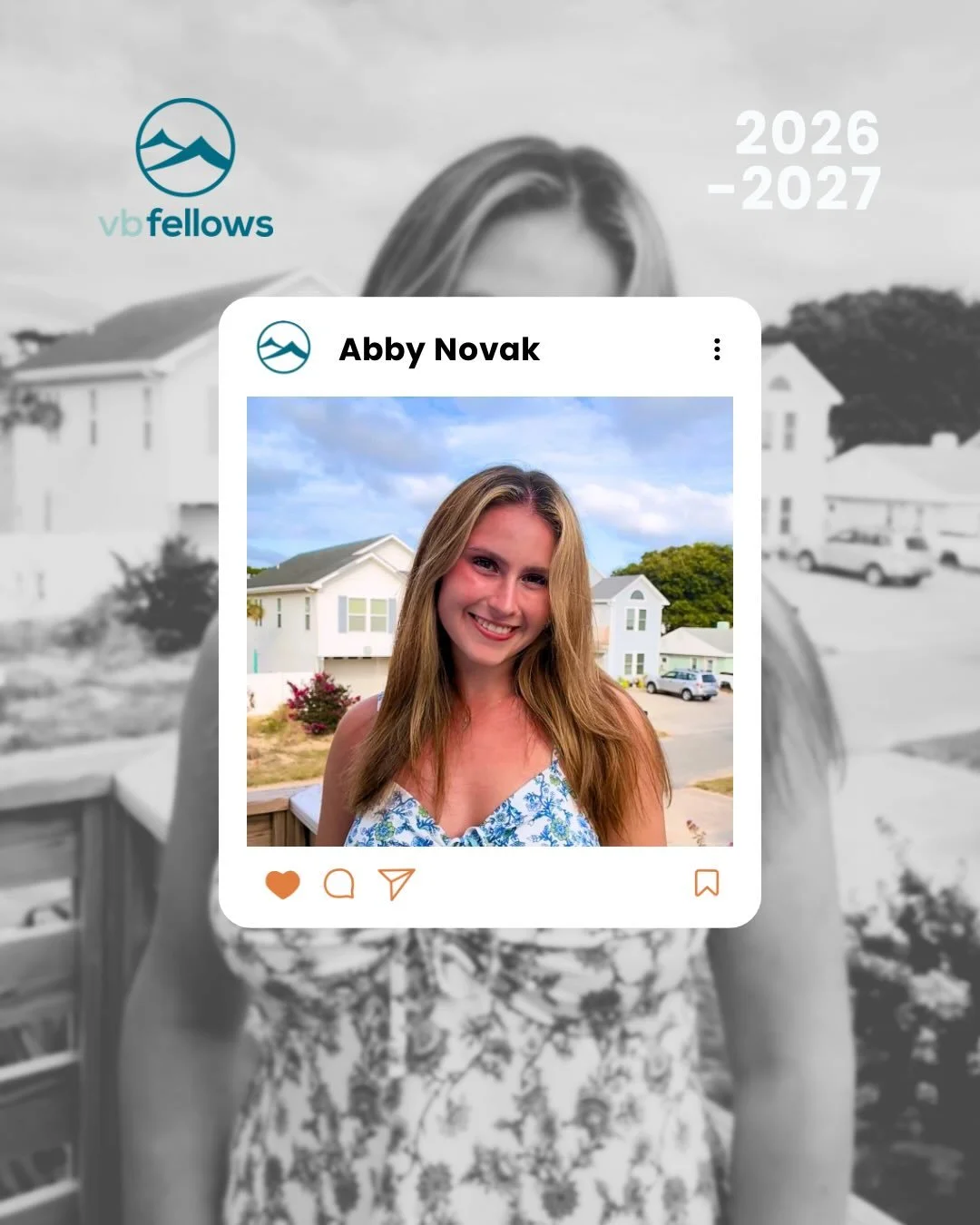 Happy Friday, everyone! We're excited to introduce incoming fellow #9, Abby! 👏

School: James Madison University 🟣🟡

Degree: Psychology🧠

Walk-up Song: Pocket of Sunshine by Natasha Bedingfield🎧

Fun Fact: I know how to make maple syrup🍁

Quote