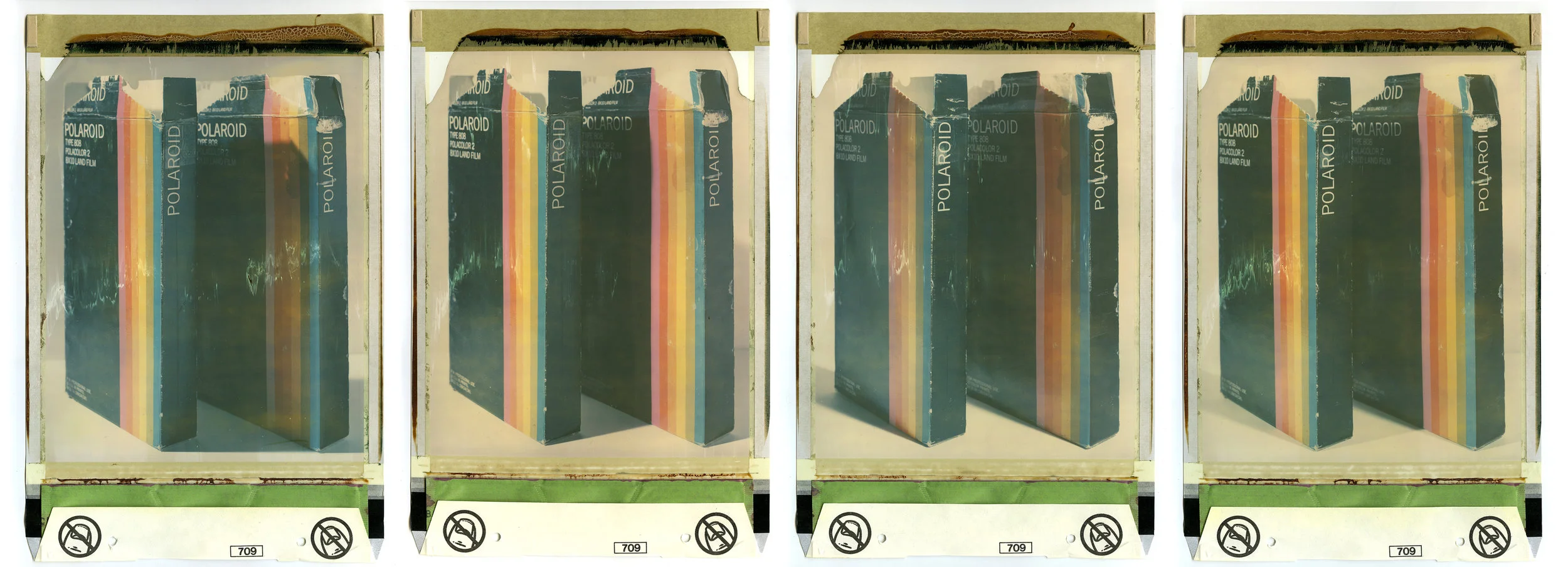 A835190387728B, A835190387728A, A835190387728C, A835190387728D 2014 8 x 10 color polaroid film 13 x 8 1/2 inches