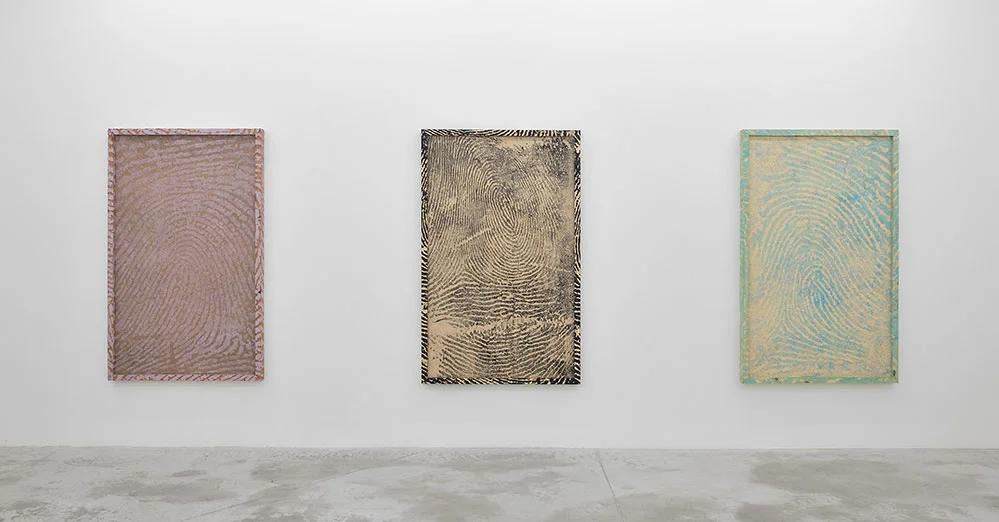 Woodblocks Jim Shaw, Catherine Opie, John Baldessari 2014 Galerie Praz-Delavallade