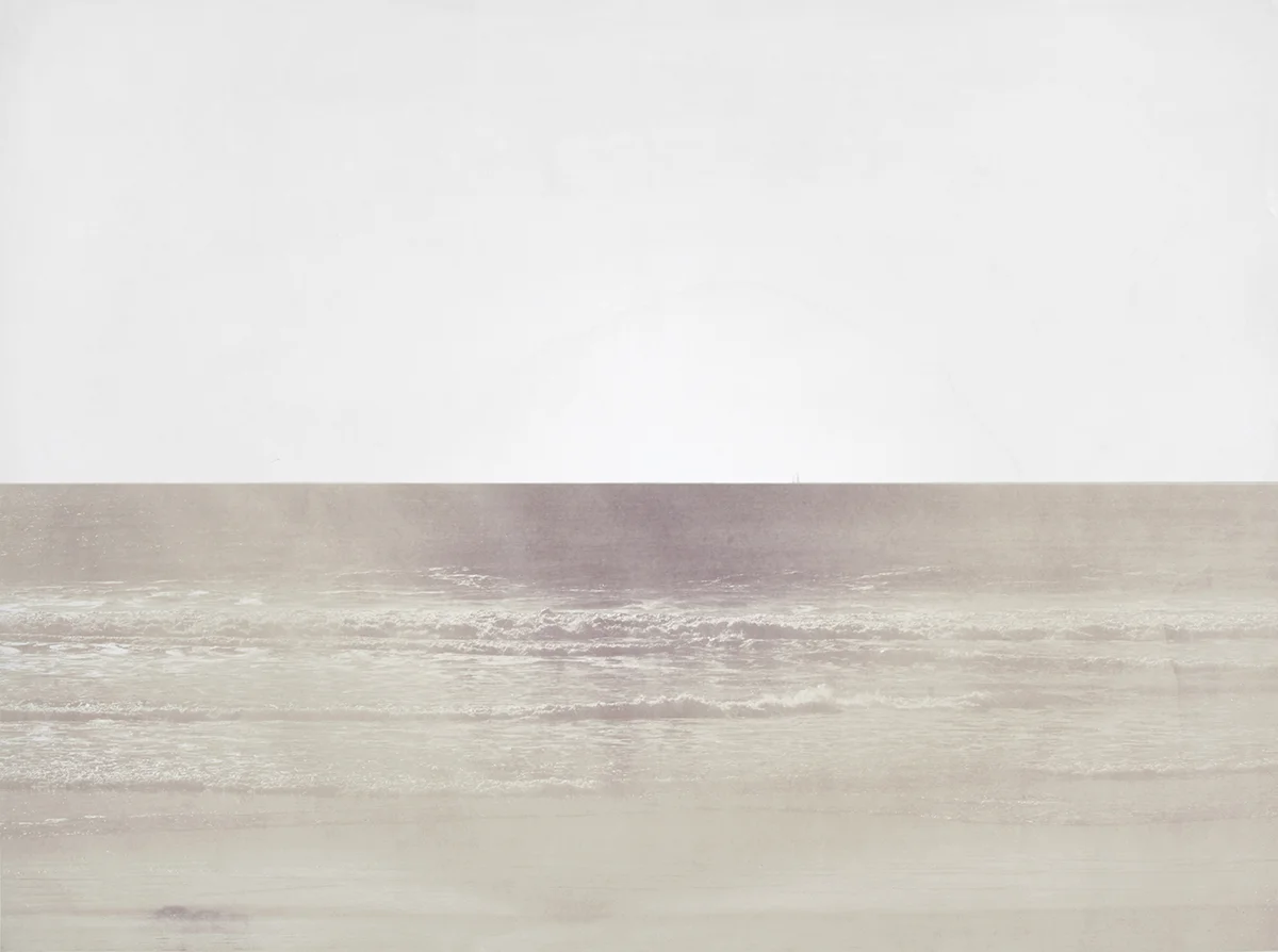 Pacific Ocean 2 2006 salted paper print with Pacific Ocean water 30 x 40 inches