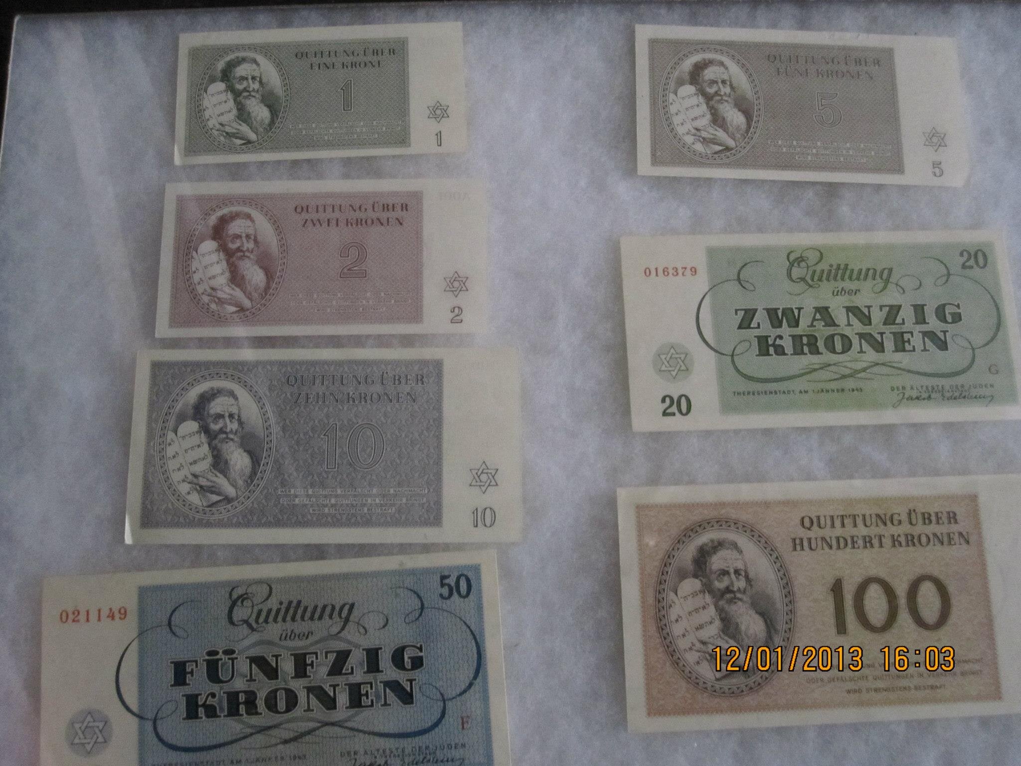 Theresienstadt Currency Collection