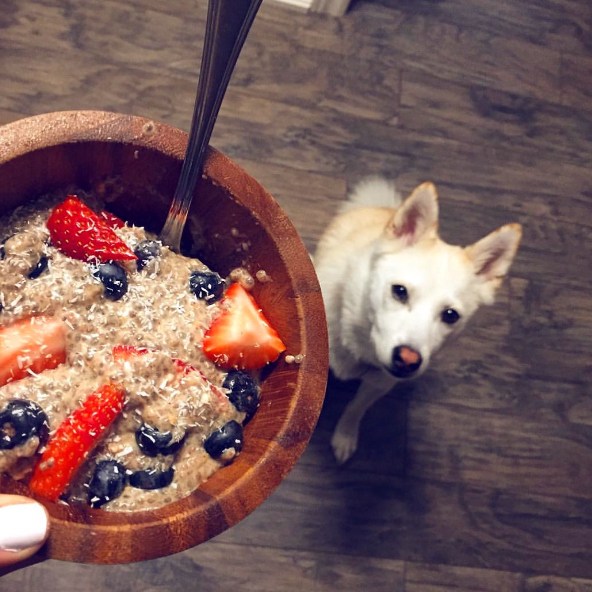 Healthy Banana Almond Butter Chia Pudding