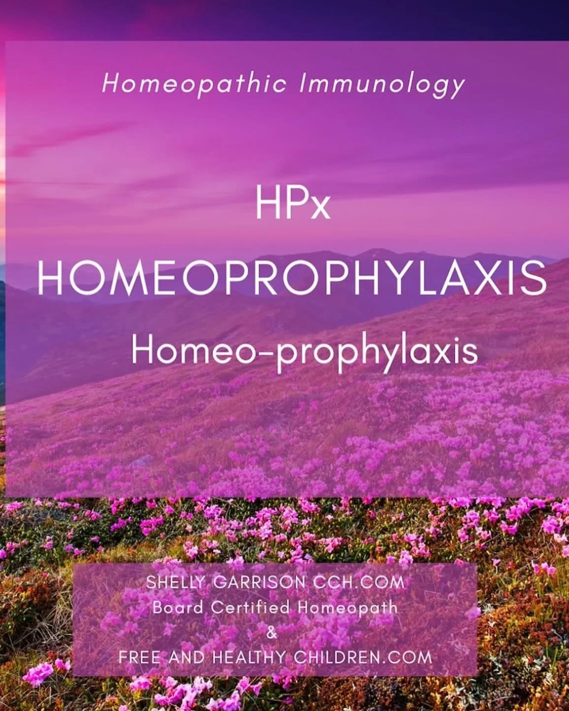 Homeoprophylaxis / HPx -

Is a form of immunization administered orally through sequential homeopathic dosing methods of specific remedy categories thereby educating the immune system over several months or years.

HPx reduces susceptibility to activ