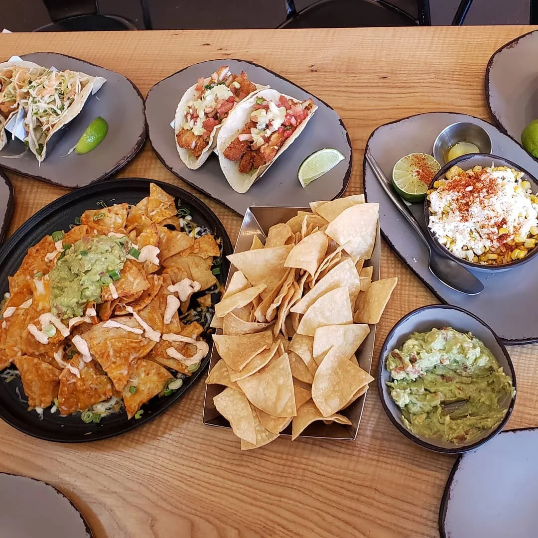 Thanks for a fantastic lunch @buenokitchen 
#nachochilaquilas #calamaritaco #tingataco #carneasadataco #barachataco #akashrimp #elote  #quacamole #quacallday #sanjauncapistrano
