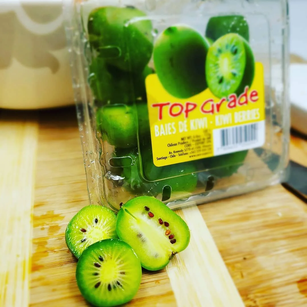 #kiwiberries #tropicalfruits #garnish #minikiwis
