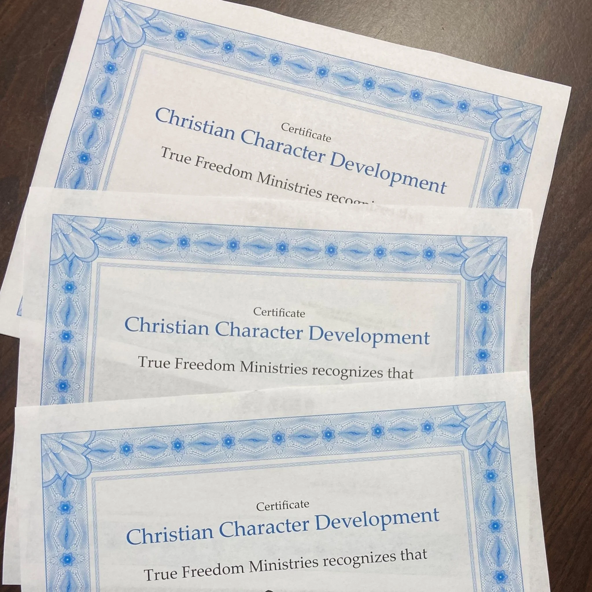 Christian Character Classes at Juvenile Facility