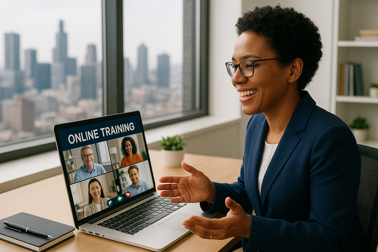 We provide online training sessions.
