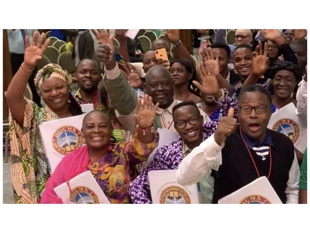 On-fire students in Kinshasa, RD Congo  