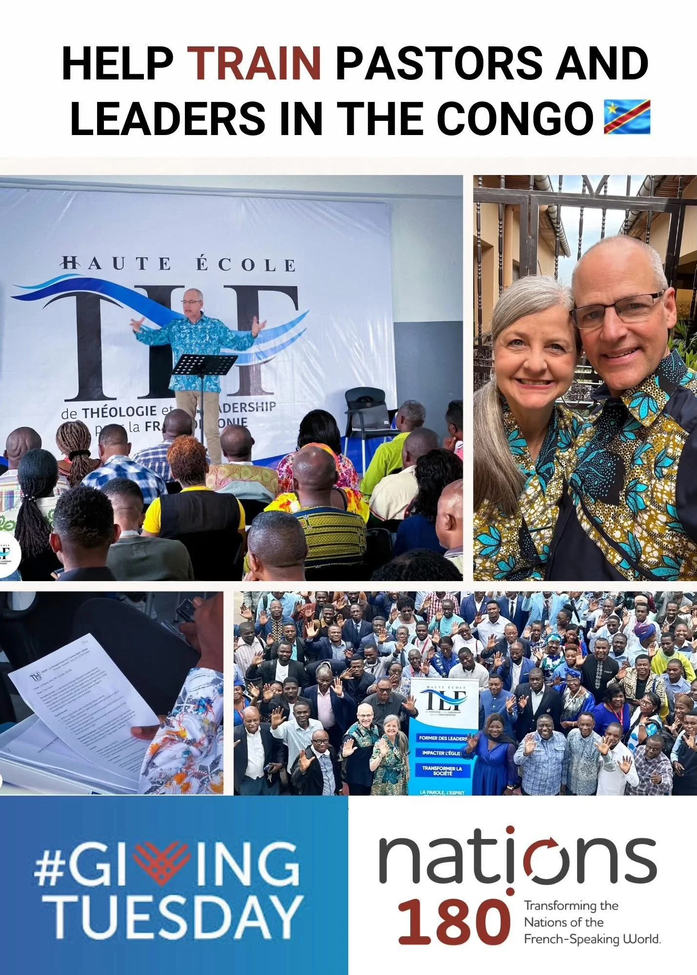 Giving Tuesday: Help train more pastors/leaders in the Congo (DRC). 