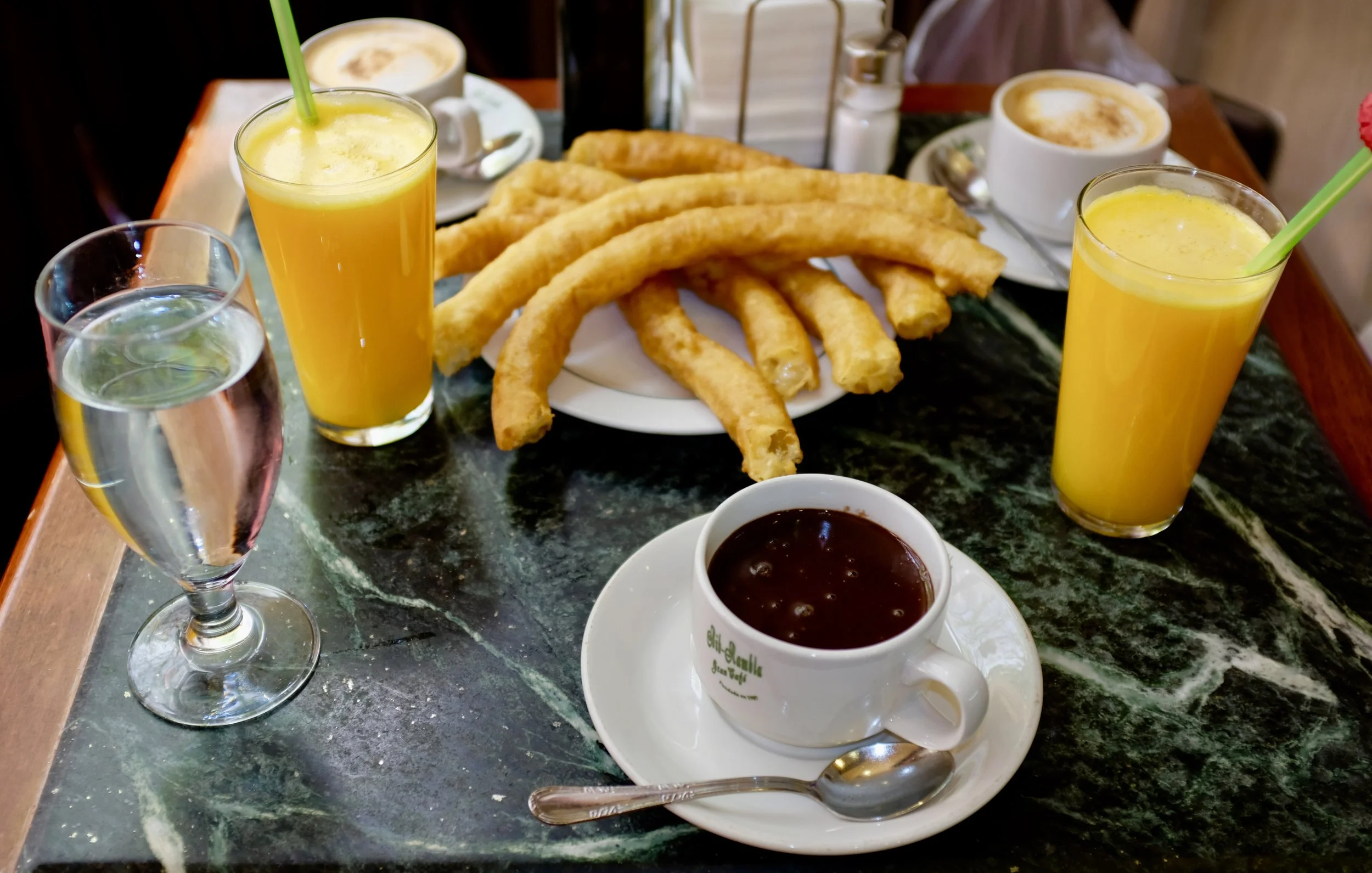 Churros and Chocolate in Seville, Spain – Bar El Comerico
