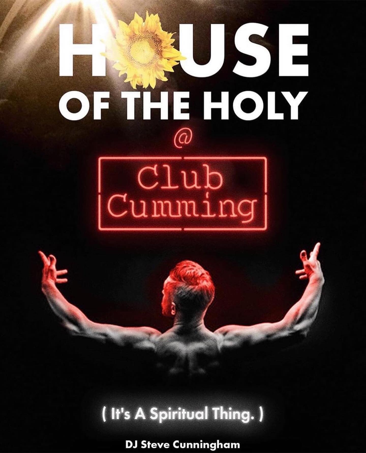 Repost from @stevencunningham1700
&bull;
Tonight  I'm at Club Cumming for House Of The Holy.  I'll be picking things up right after the stand up comedy show &quot;2 Gays, 1 Mic&quot; which begins at 8:30PM.  Come on through and celebrate your hump da