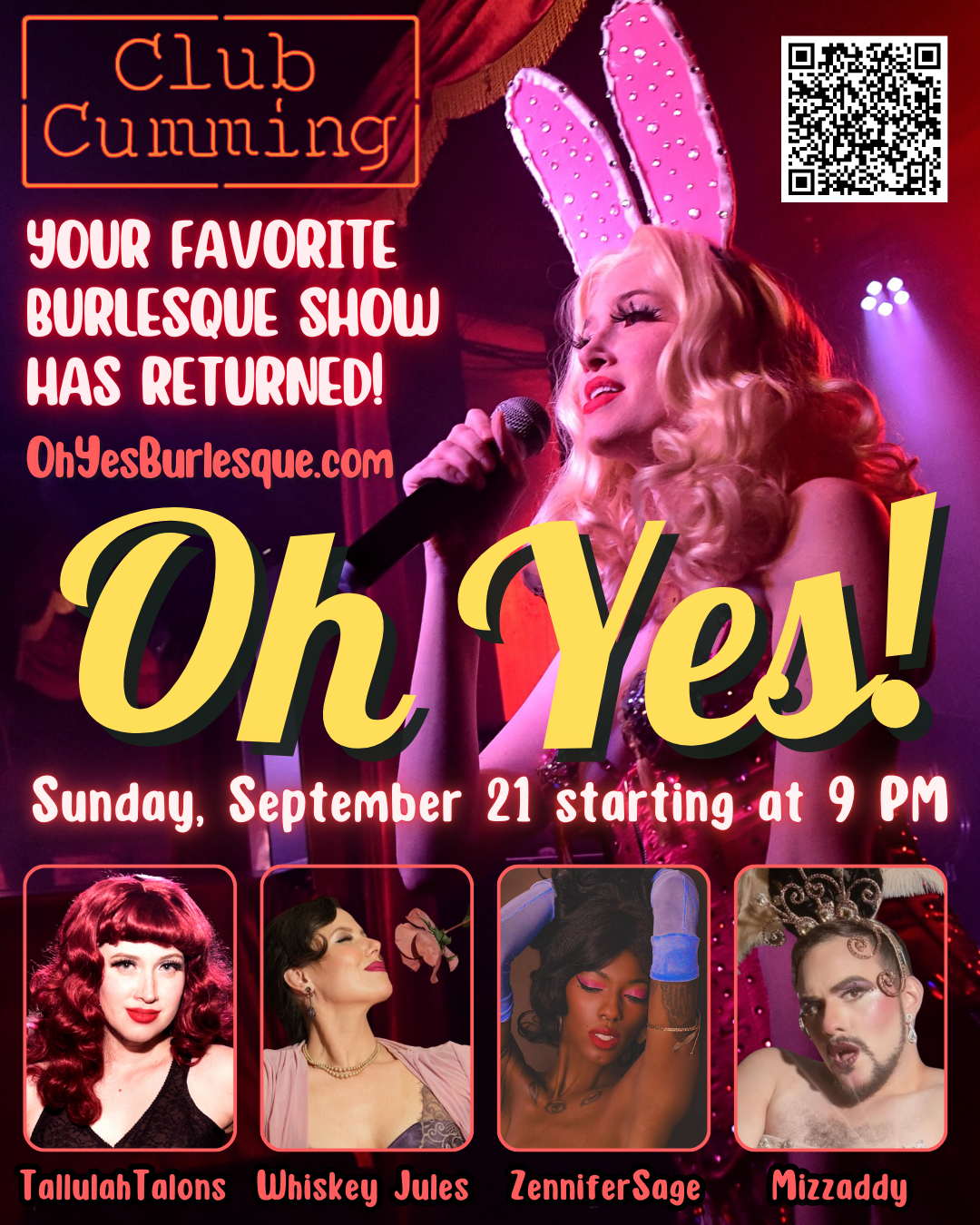 Oh Yes! Burlesque with Tallulah Talons