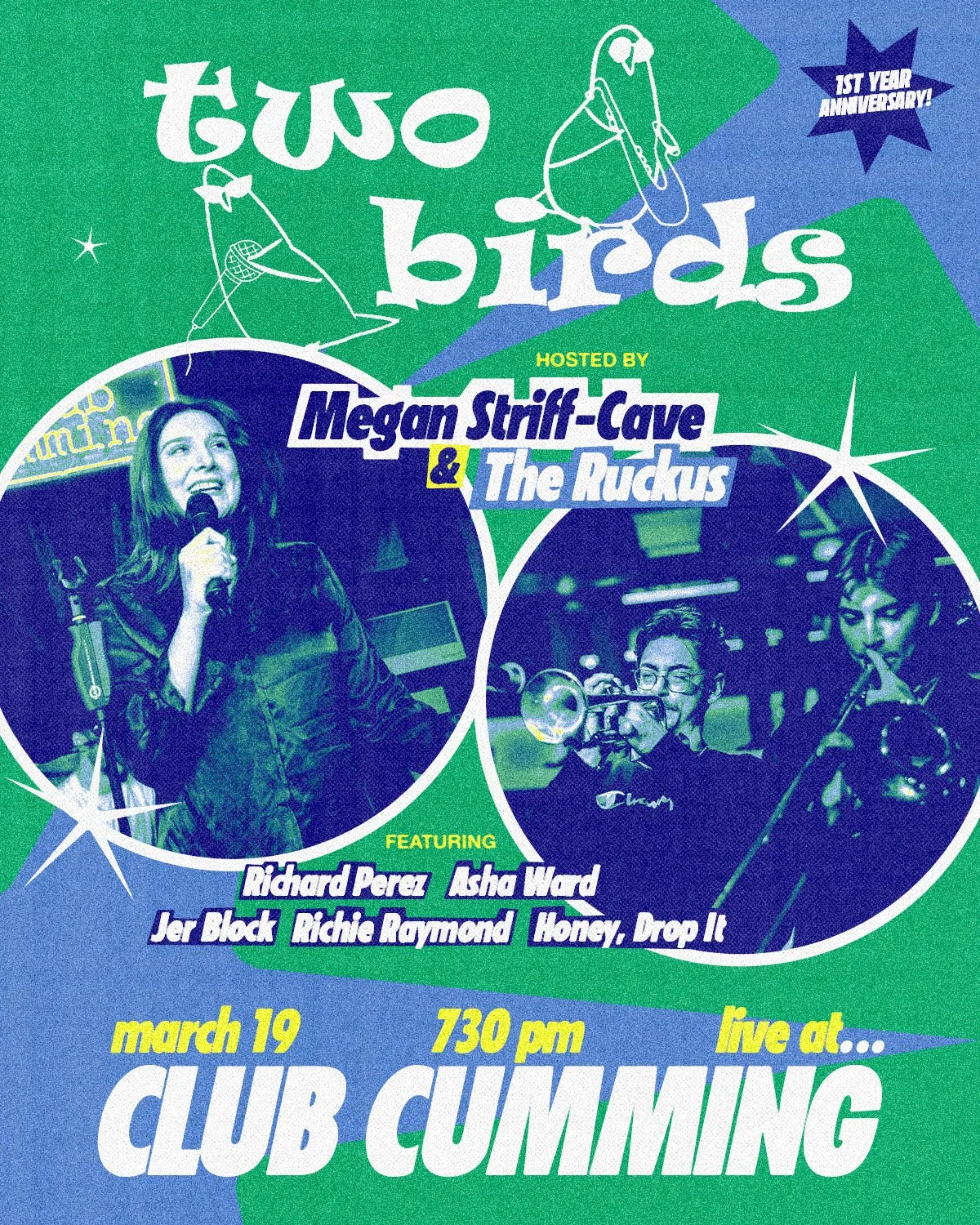 Two Birds with Megan Striff-Cave &amp; The Ruckus